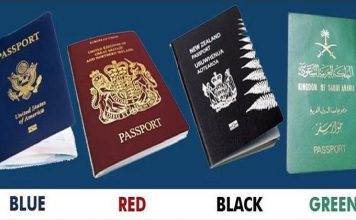 Passport Colors in the World